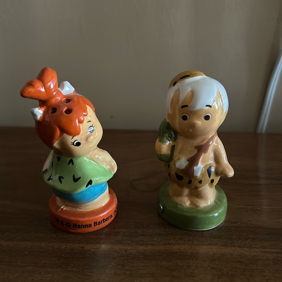 Pebbles and Bam Bam salt and pepper shakers - Picture 1 of 6